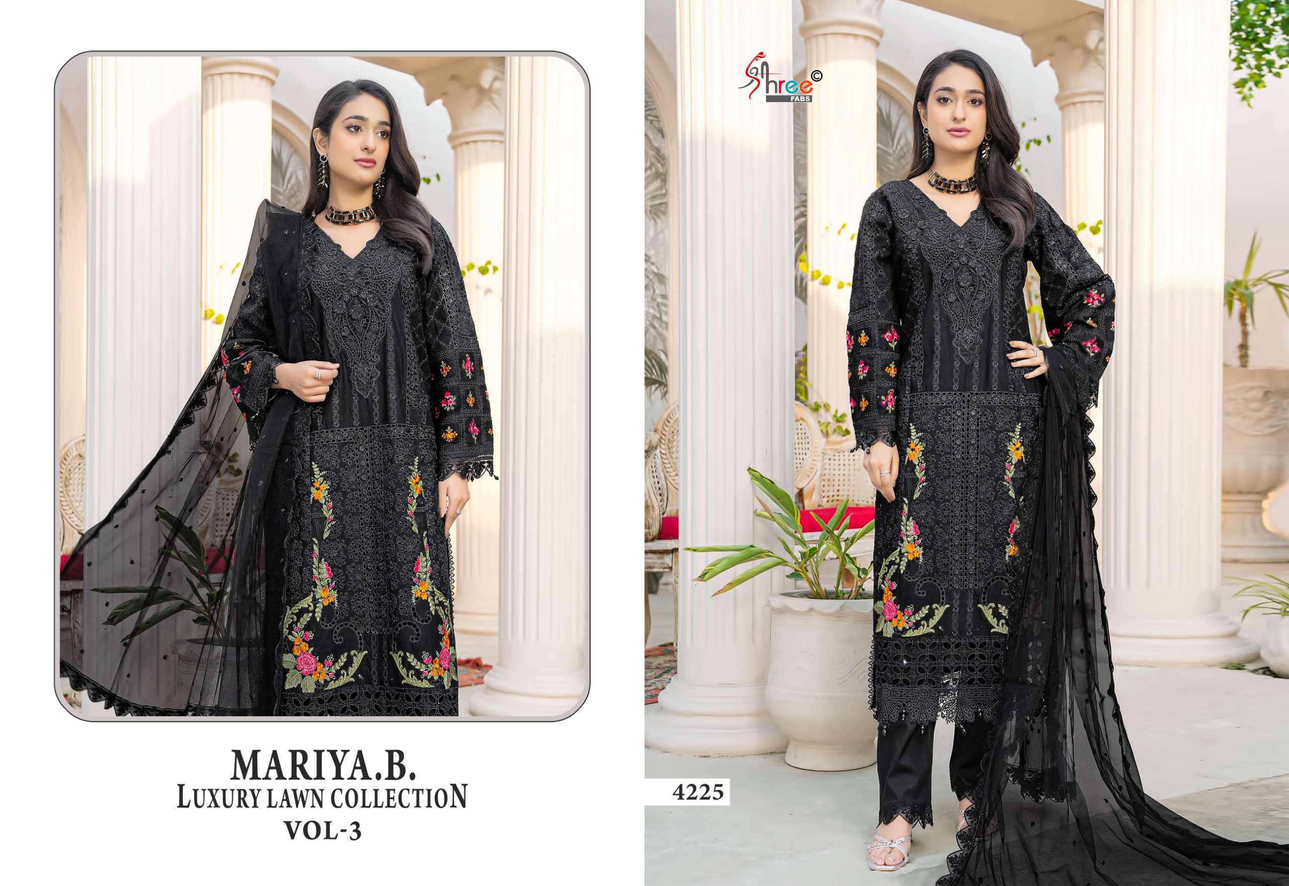 MARIYA.B LUXURY LAWN COLLECTION VOL - 03 BY SHREE FABS - 03