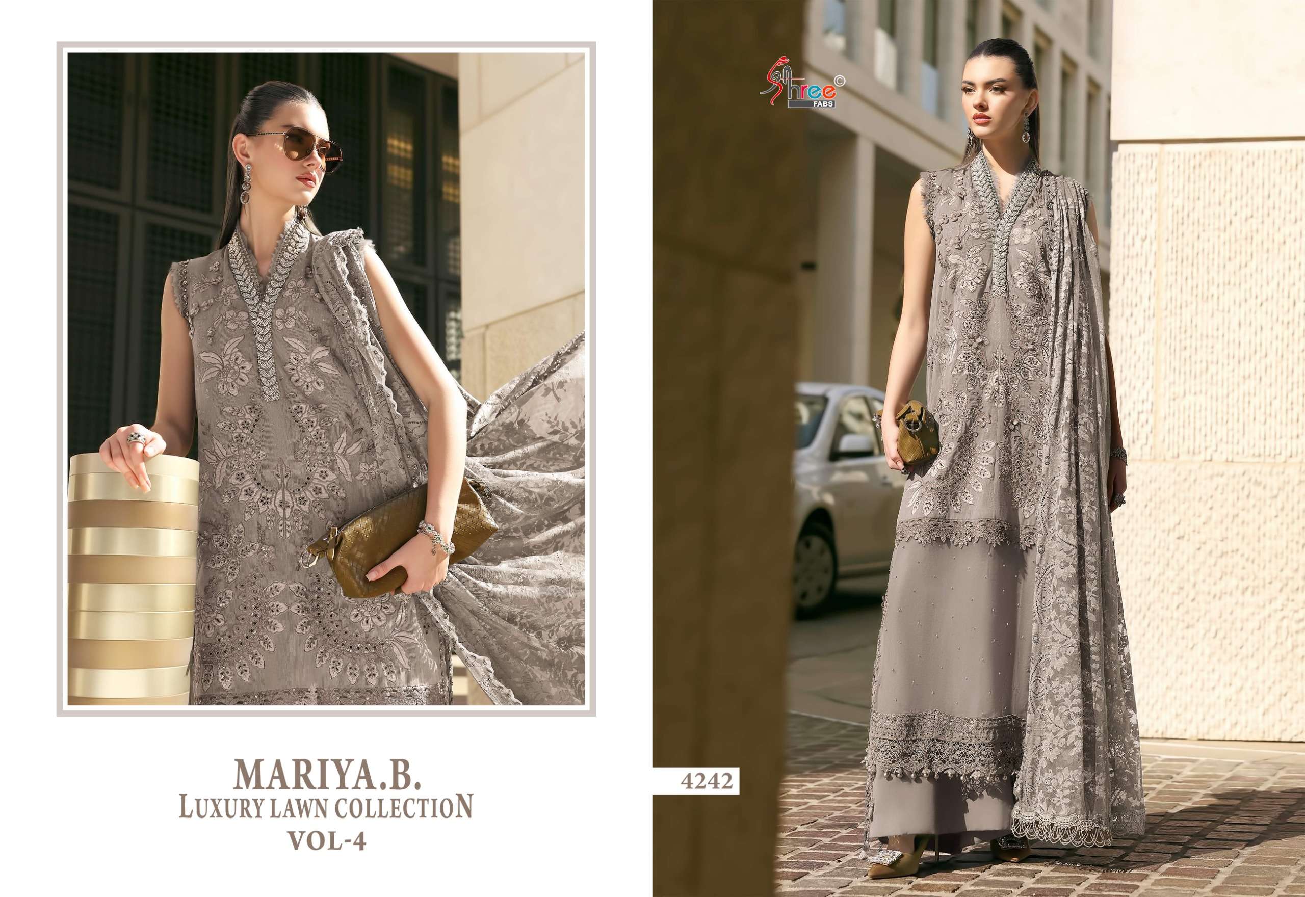 MARIYA B LUXURY LAWN COLLECTION VOL - 04 BY SHREE FABS - 02