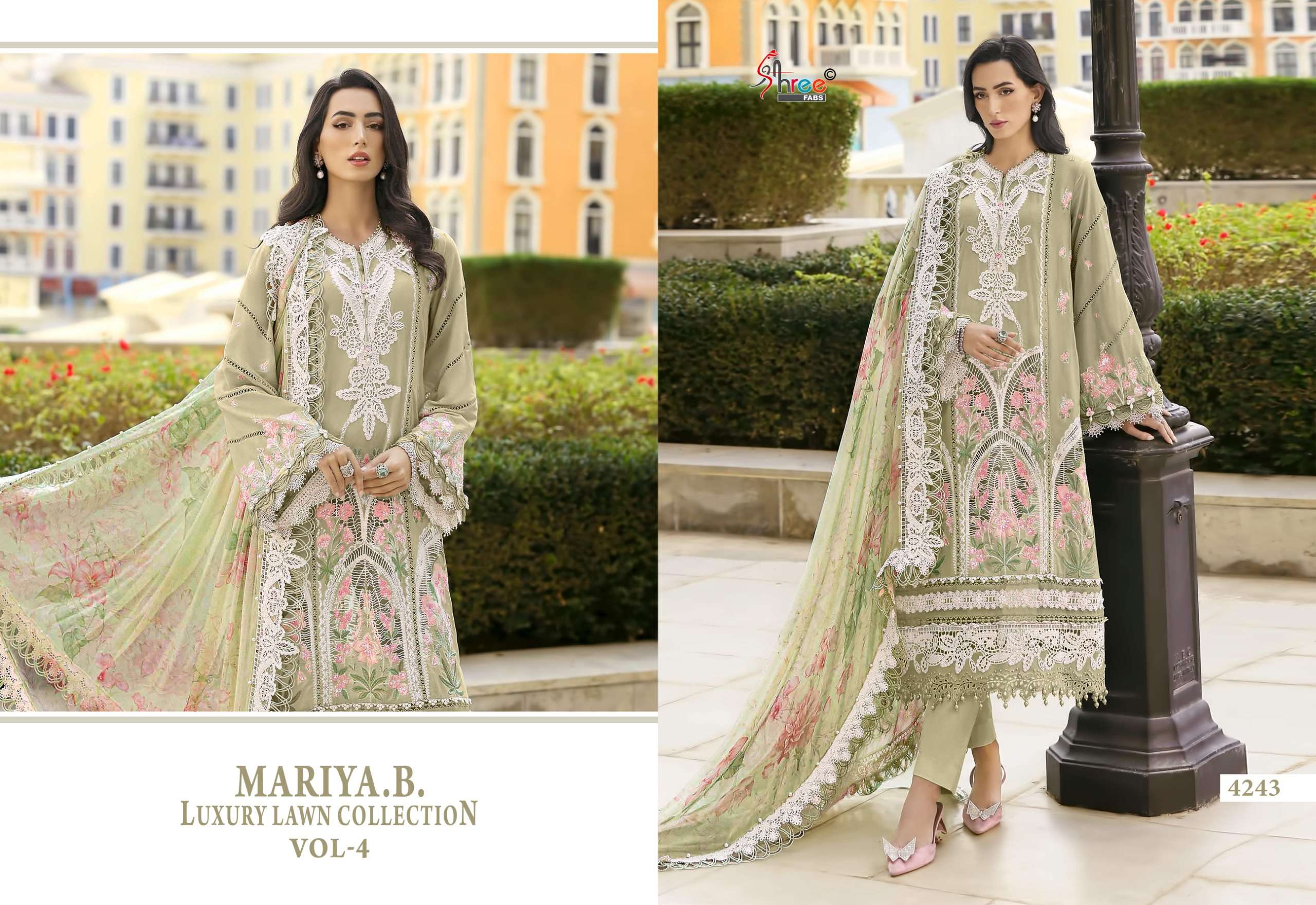 MARIYA B LUXURY LAWN COLLECTION VOL - 04 BY SHREE FABS - 03