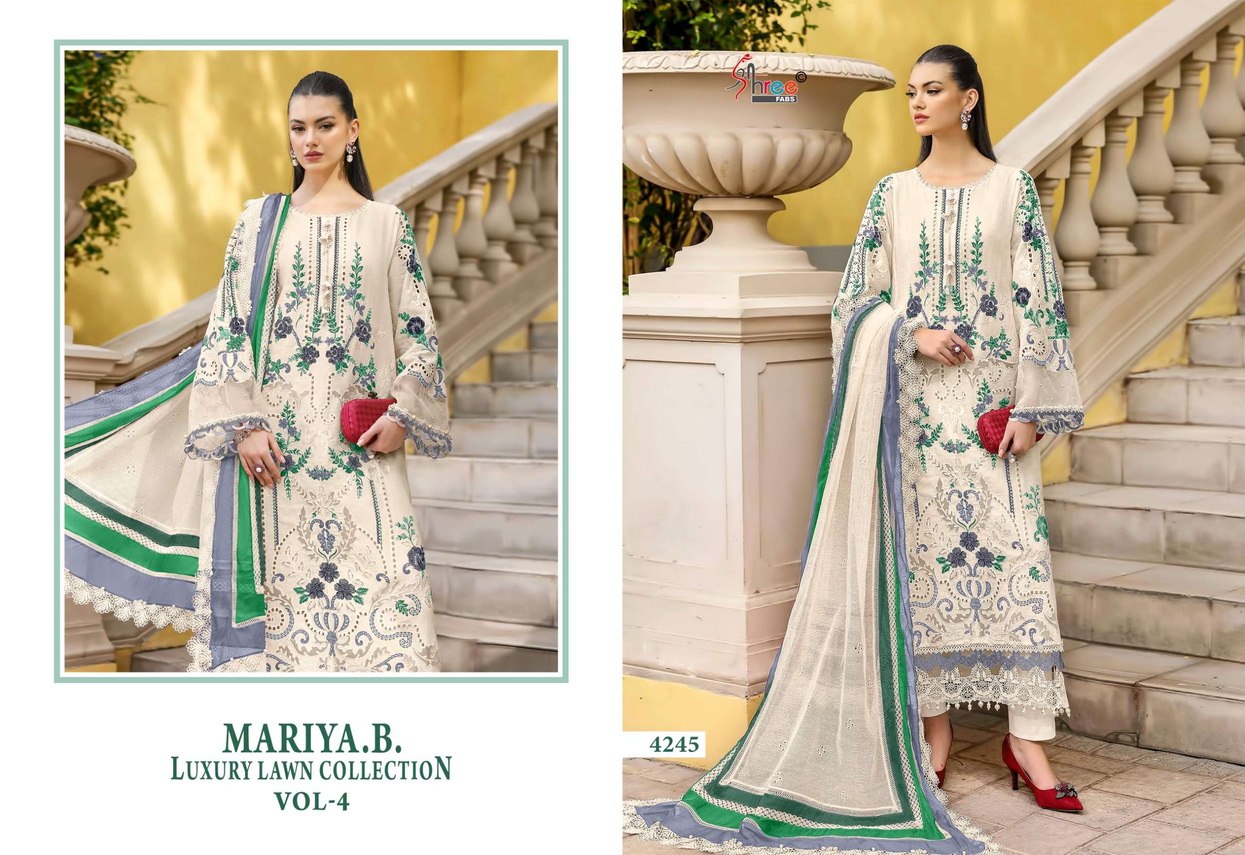 MARIYA B LUXURY LAWN COLLECTION VOL - 04 BY SHREE FABS - 05
