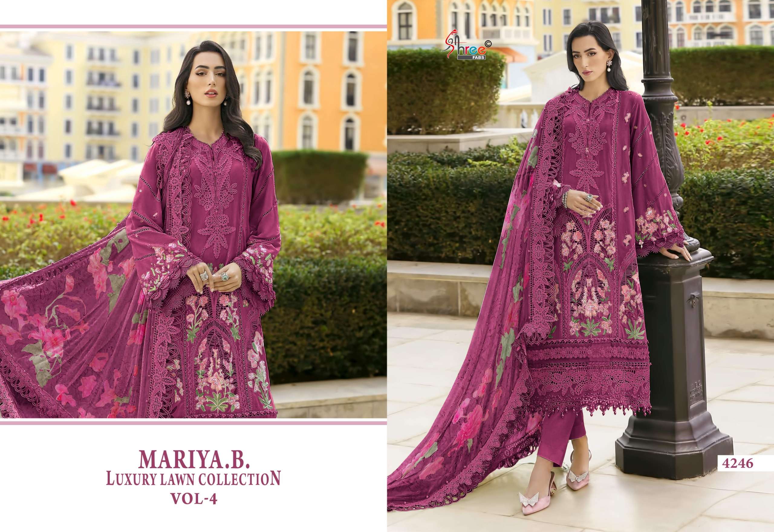 MARIYA B LUXURY LAWN COLLECTION VOL - 04 BY SHREE FABS - 06