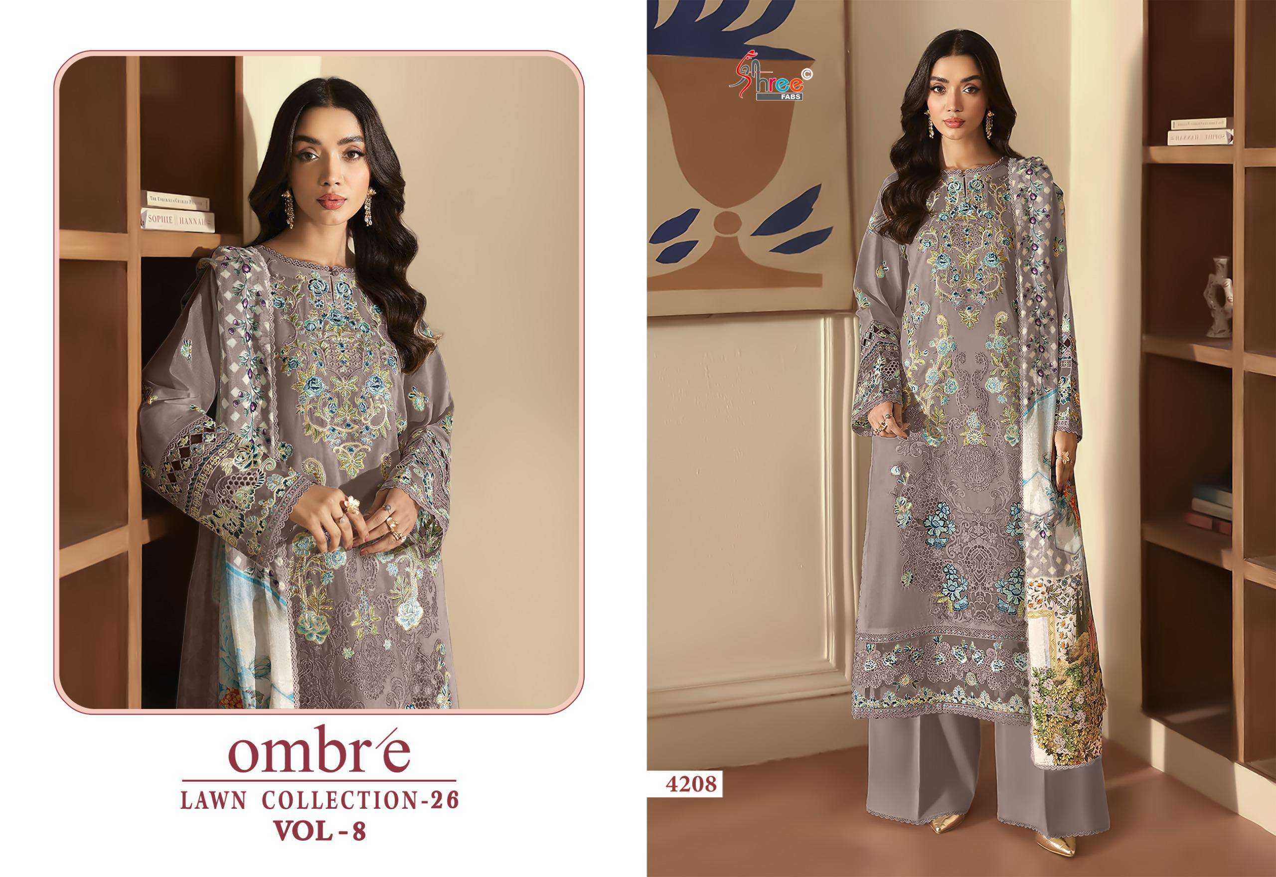 OMBRE LAWN COLLECTION VOL - 08 BY SHREE FABS - 08