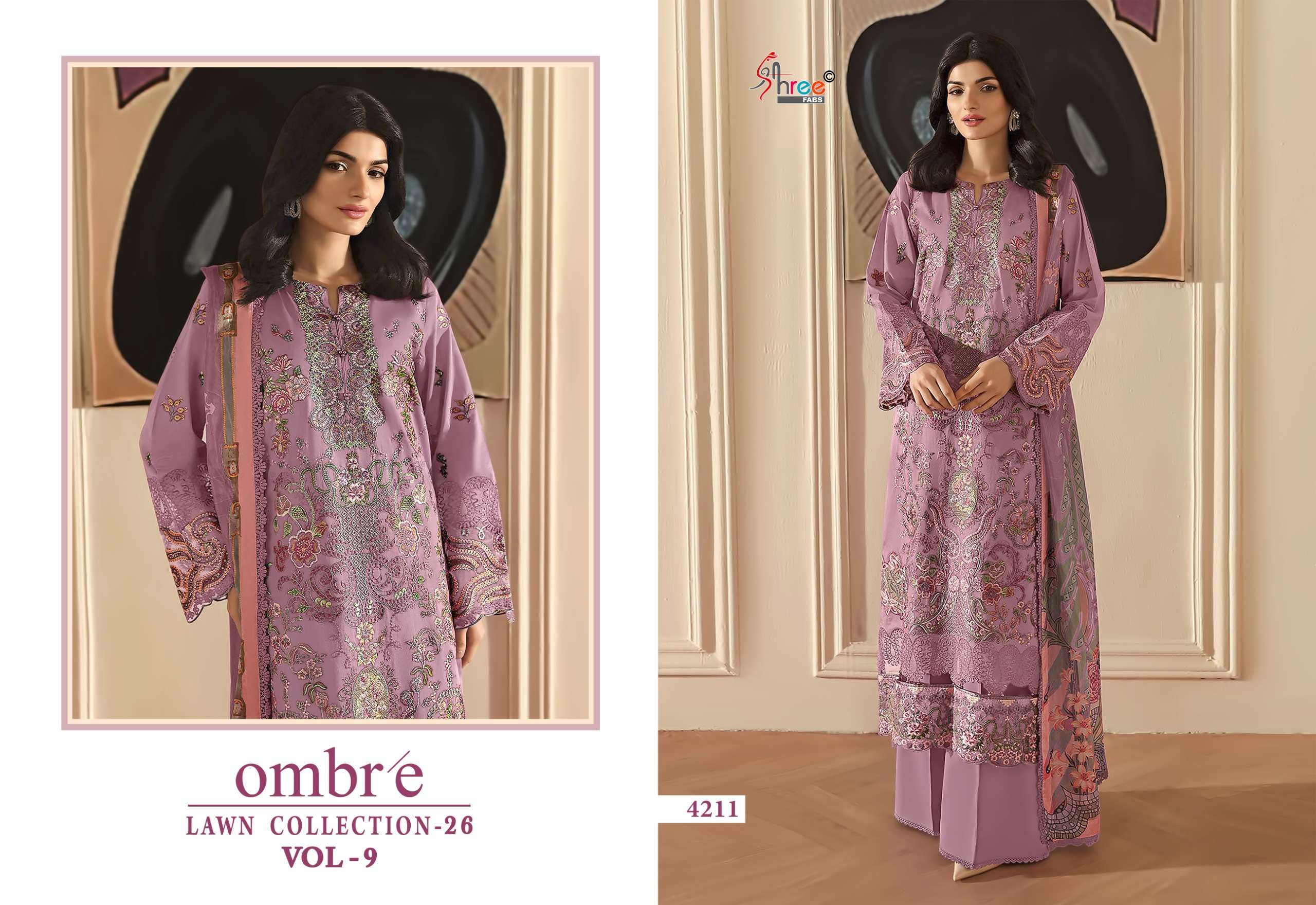 OMBRE LAWN COLLECTION VOL - 09 BY SHREE FABS - 01