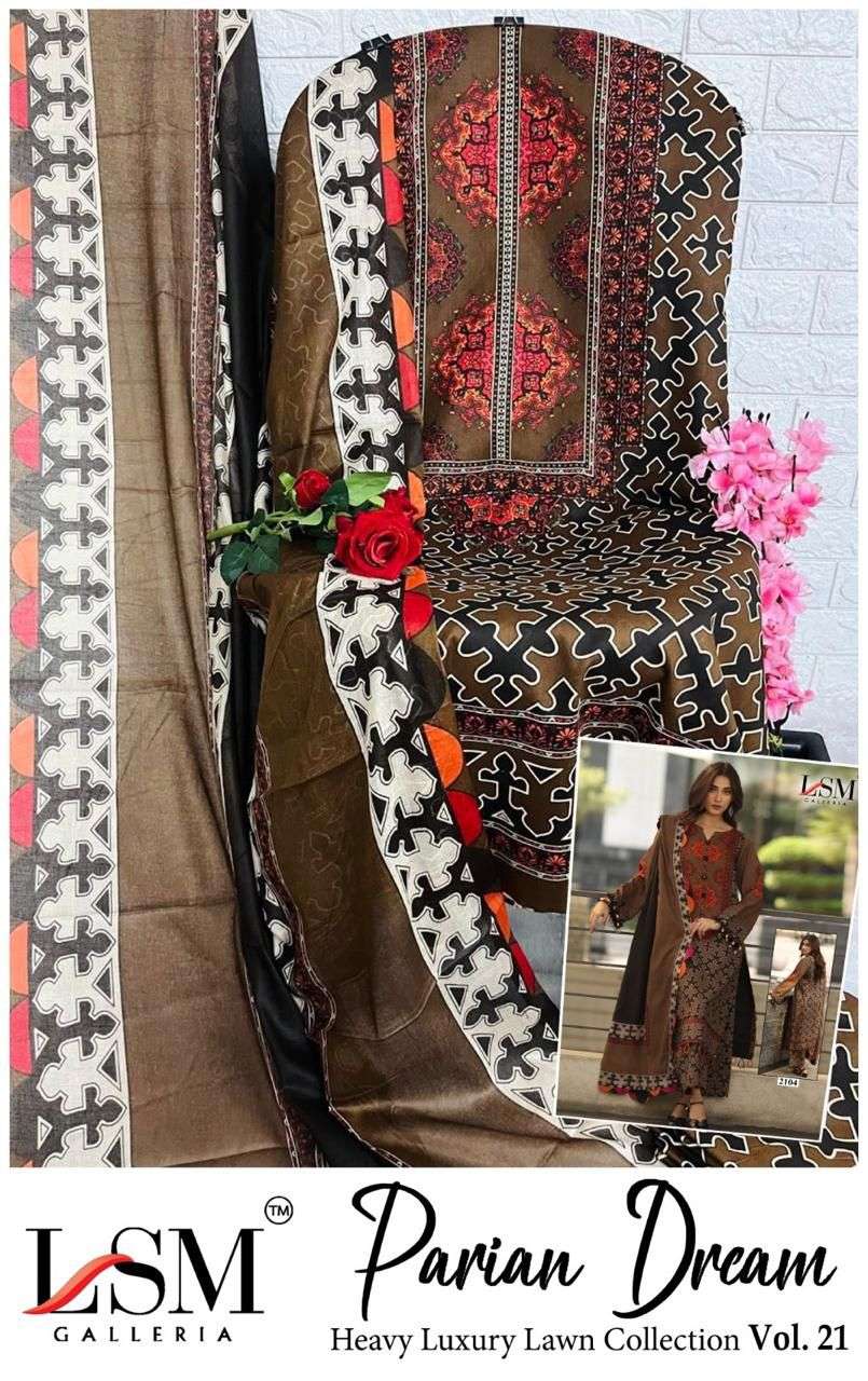 PARIAN DREAM HEAVY LUXURY LAWN COLLECTION VOL - 21 BY LSM - 10