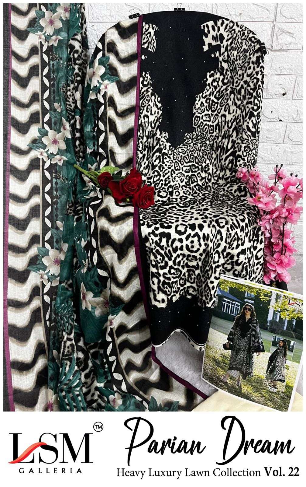 PARIAN DREAM HEAVY LUXURY LAWN COLLECTION VOL - 22 BY LSM GALLERIA - 08