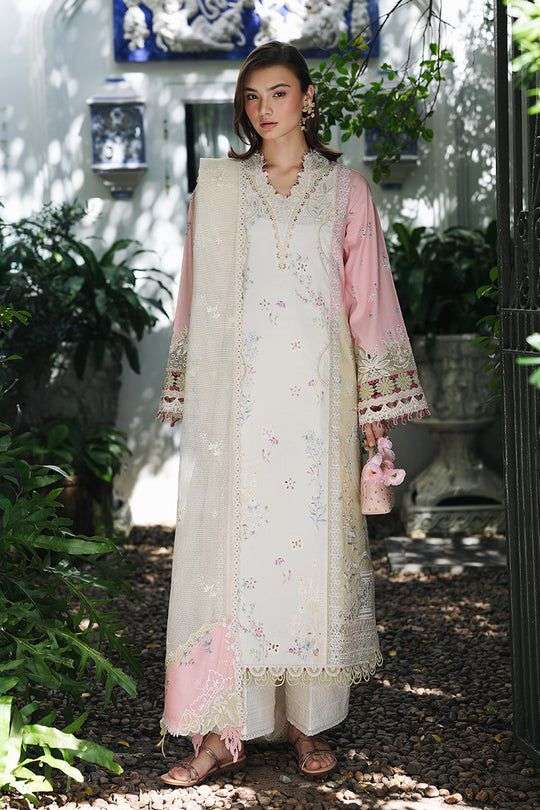 QLINE Luxury Digital Chikankari Lawn Collection 2026 by QALAMKAR-01