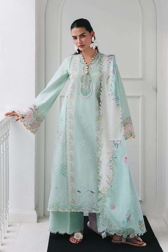QLINE Luxury Digital Chikankari Lawn Collection 2026 by QALAMKAR-04