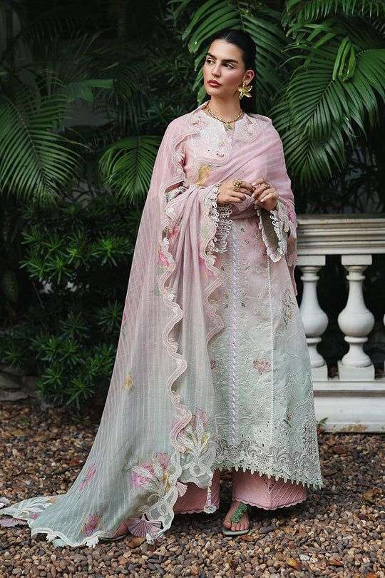 QLINE Luxury Digital Chikankari Lawn Collection 2026 by QALAMKAR-06