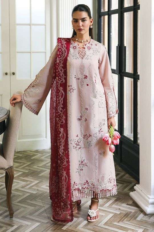 QLINE Luxury Digital Chikankari Lawn Collection 2026 by QALAMKAR-08