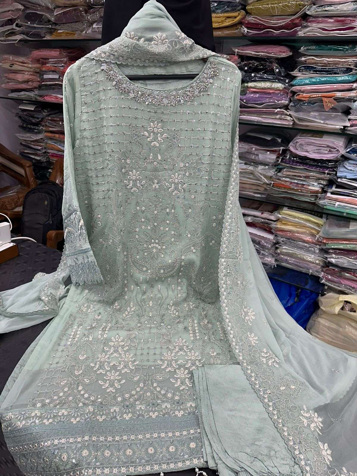 RTW Luxurious-Embroidered Chiffon Formals Tawakkal-04