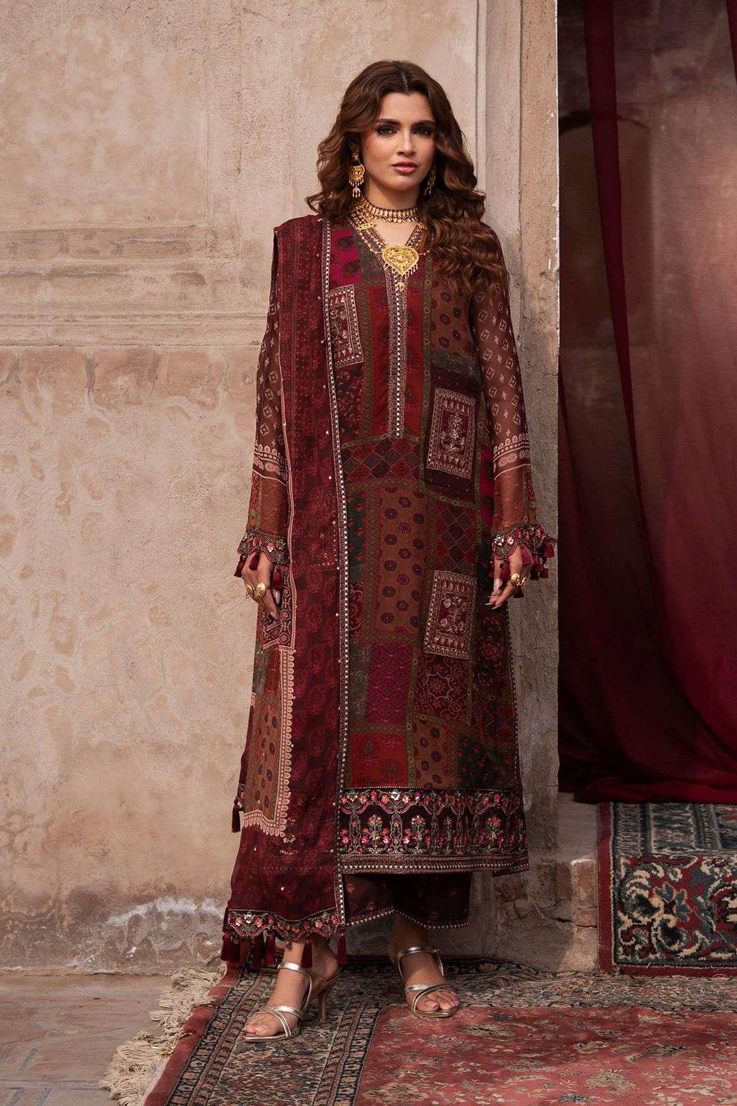 VASAL Luxury Embroidered Chiffon Collection 2026 Vol 1 by Charizma-06