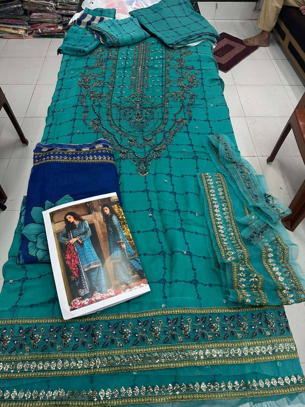 VASAL Luxury Embroidered Chiffon Collection 2026 Vol 1 by Charizma-11