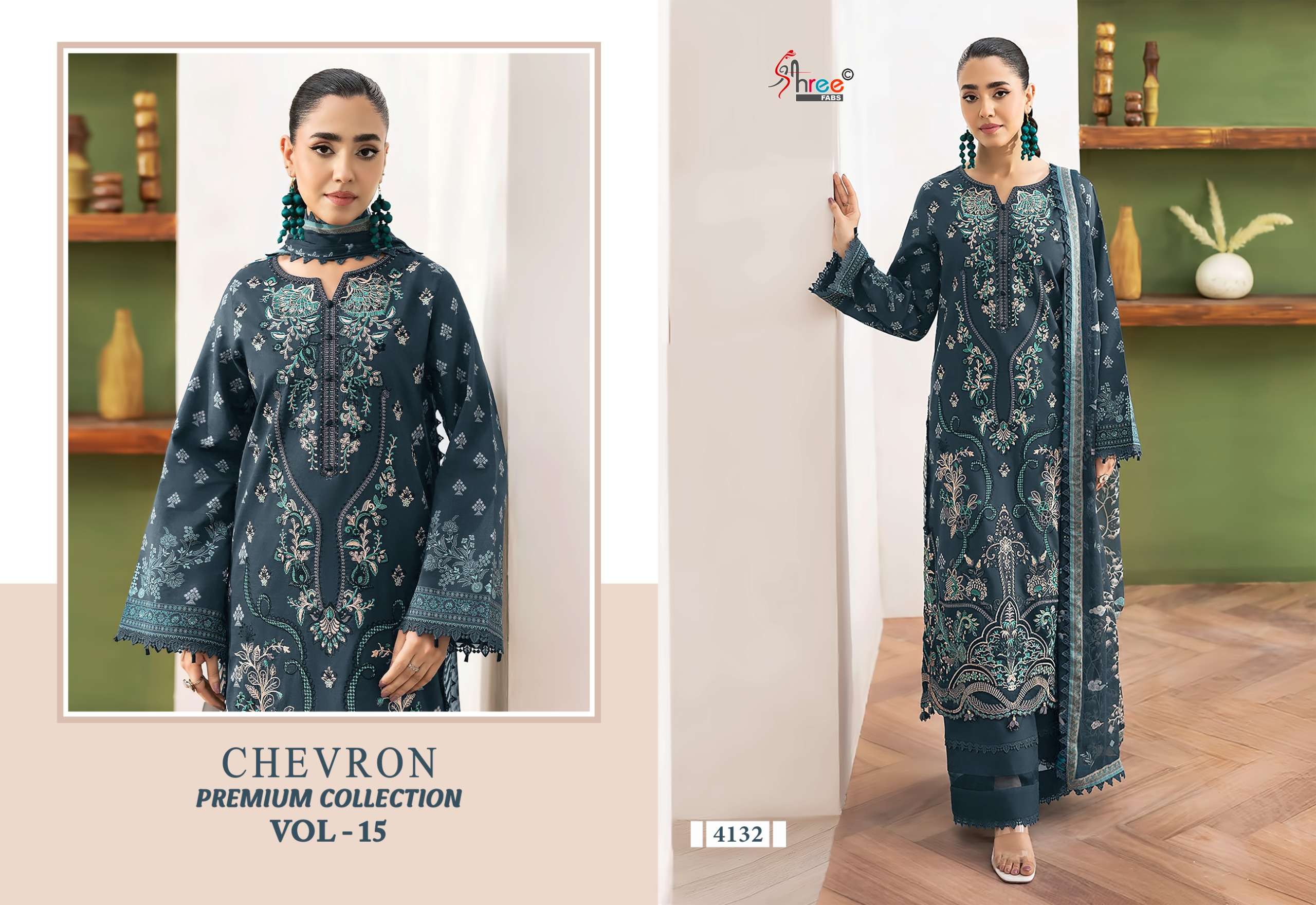 CHEVRON PREMIUM COLLECTION VOL-15 BY SHREE FABS - 02