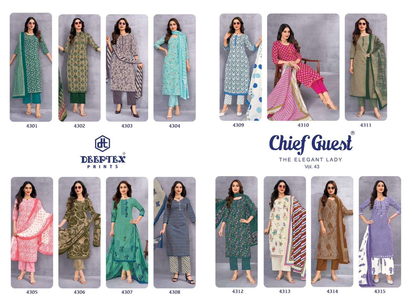 CHIEF GUEST VOL - 43 BY DEEPTEX PRINTS  - 01 - 15