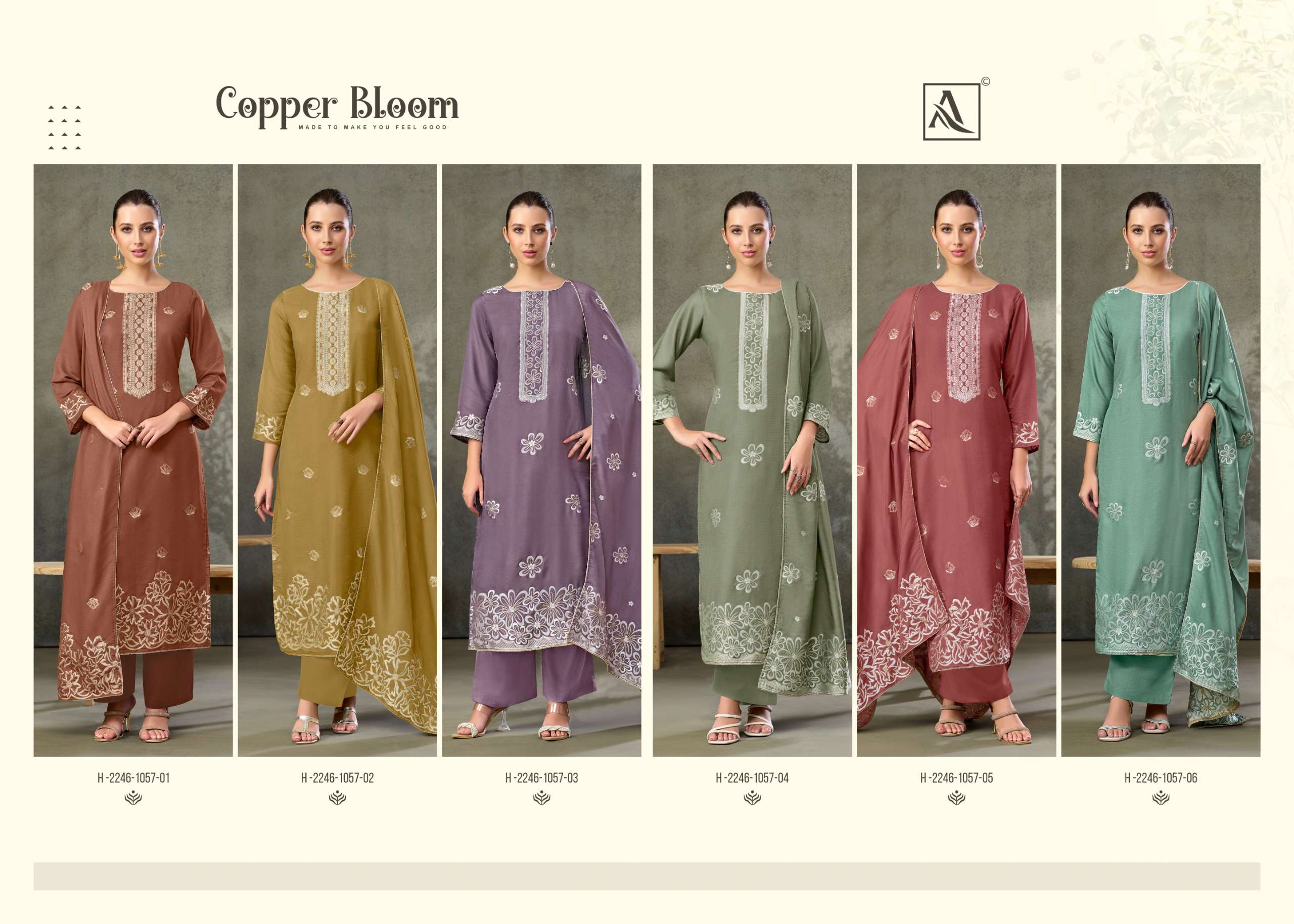 COPPER BLOOM BY ALOK SUITS - 01 - 06