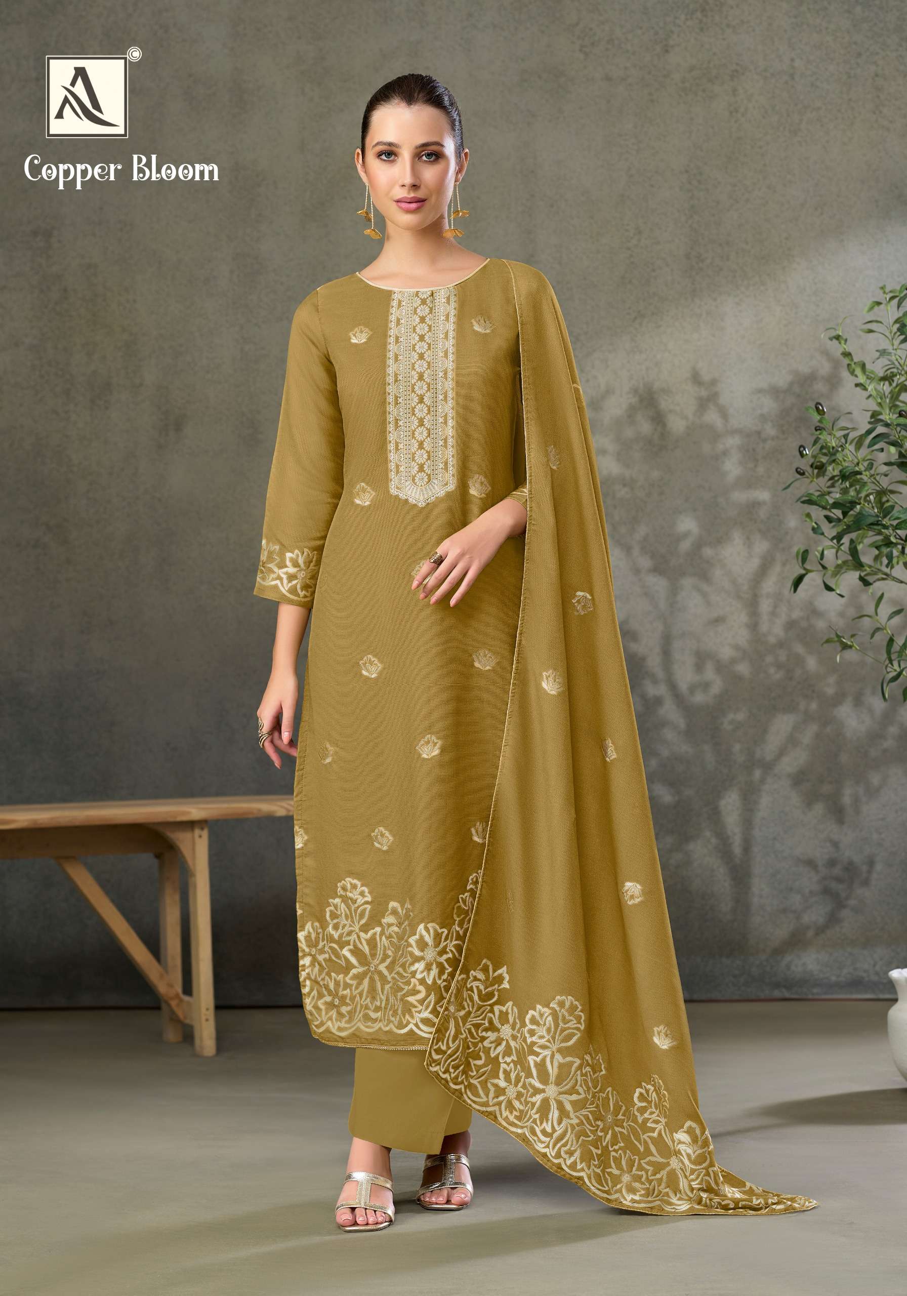 COPPER BLOOM BY ALOK SUITS - 02