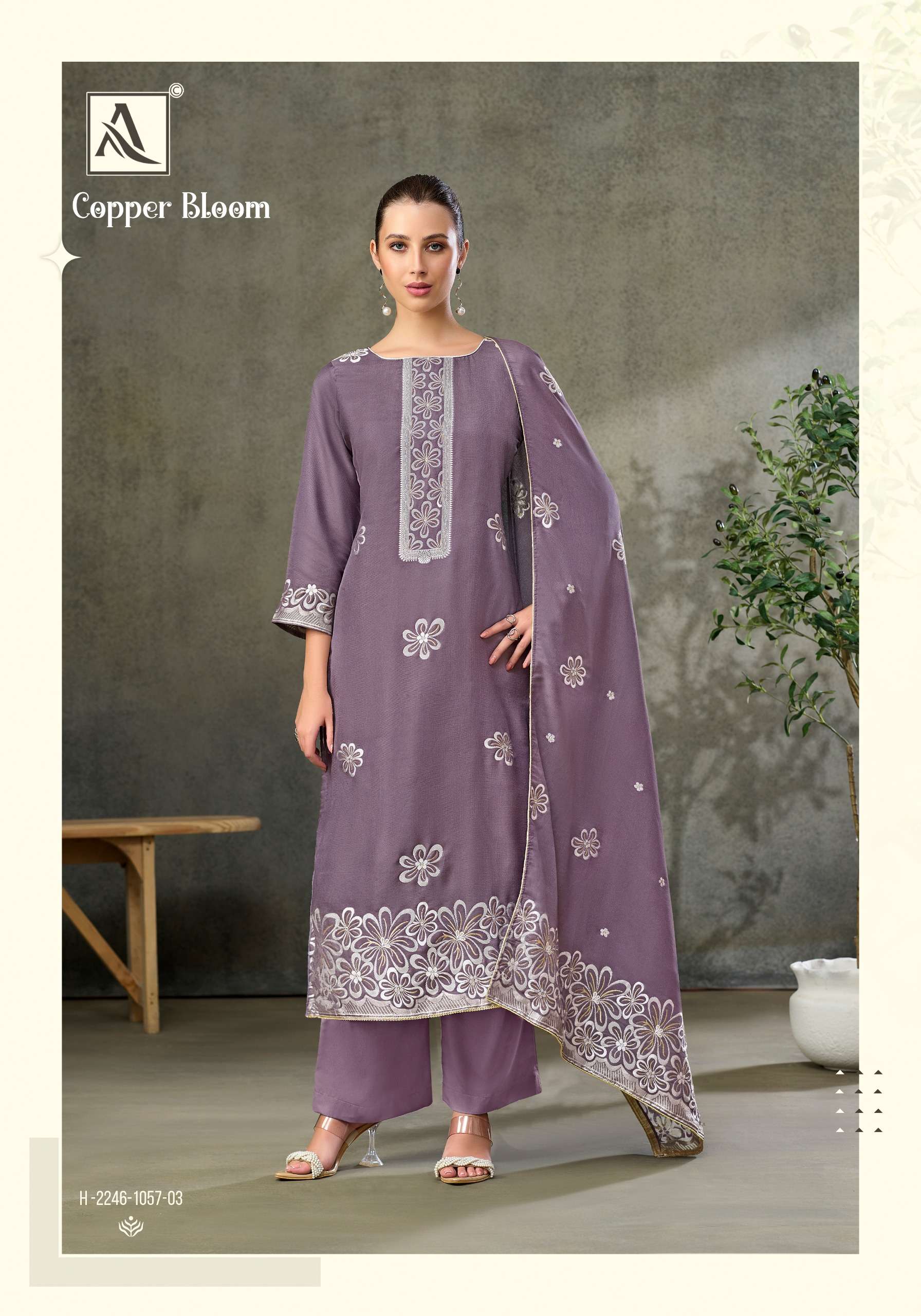 COPPER BLOOM BY ALOK SUITS - 03