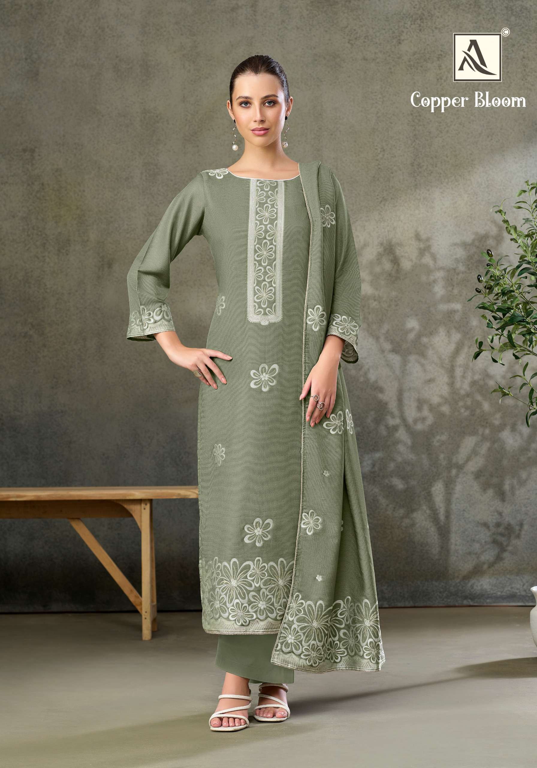 COPPER BLOOM BY ALOK SUITS - 04