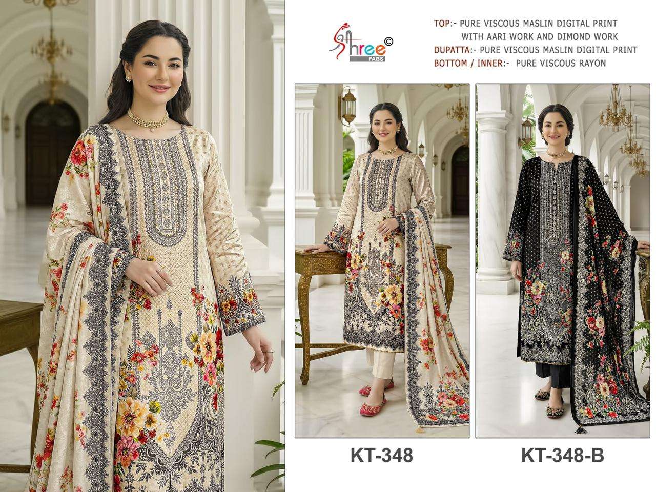 DESIGN NO. - KT - 348 BY SHREE FABS - 01 - 02