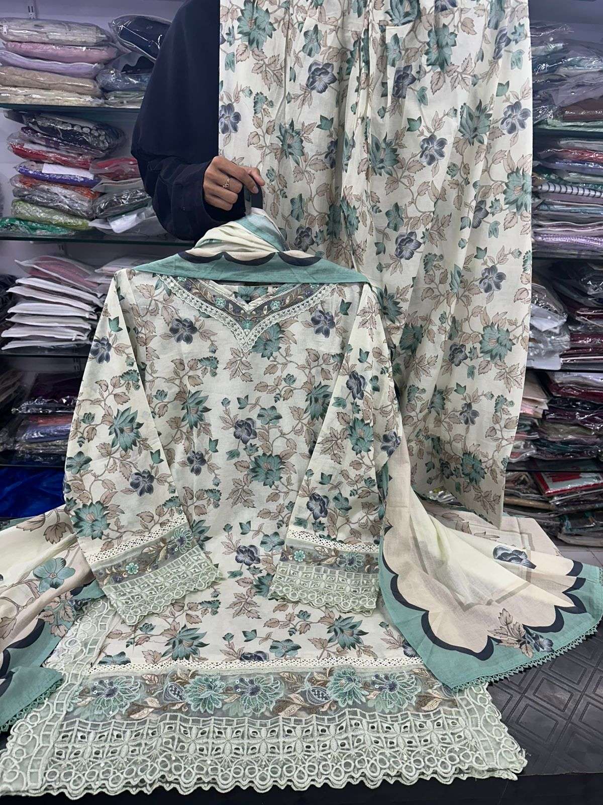 Embroidered Festive Lawn by Sadabahar-01