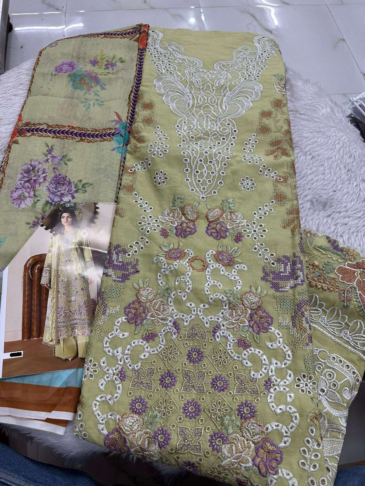 Falah Premium Cotton Collection Code - 26082 By Falah Designer Suit - 01