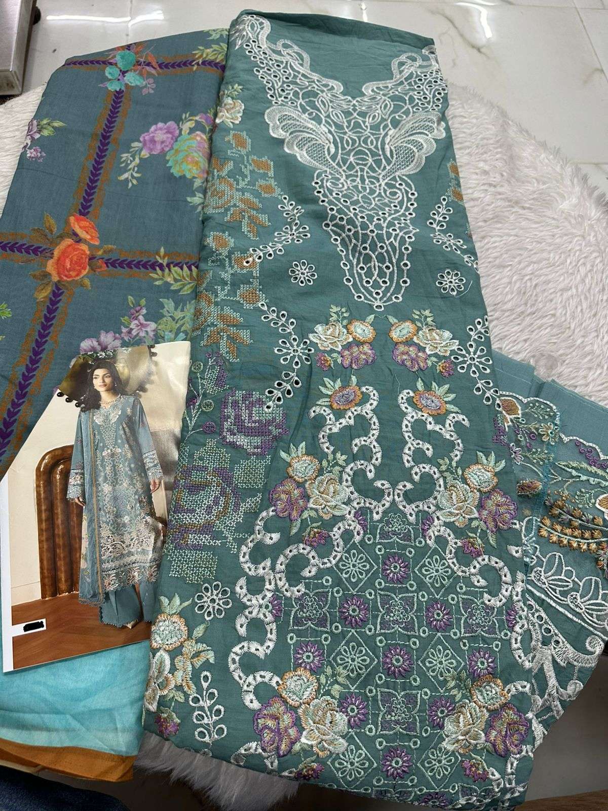 Falah Premium Cotton Collection Code - 26082 By Falah Designer Suit - 06