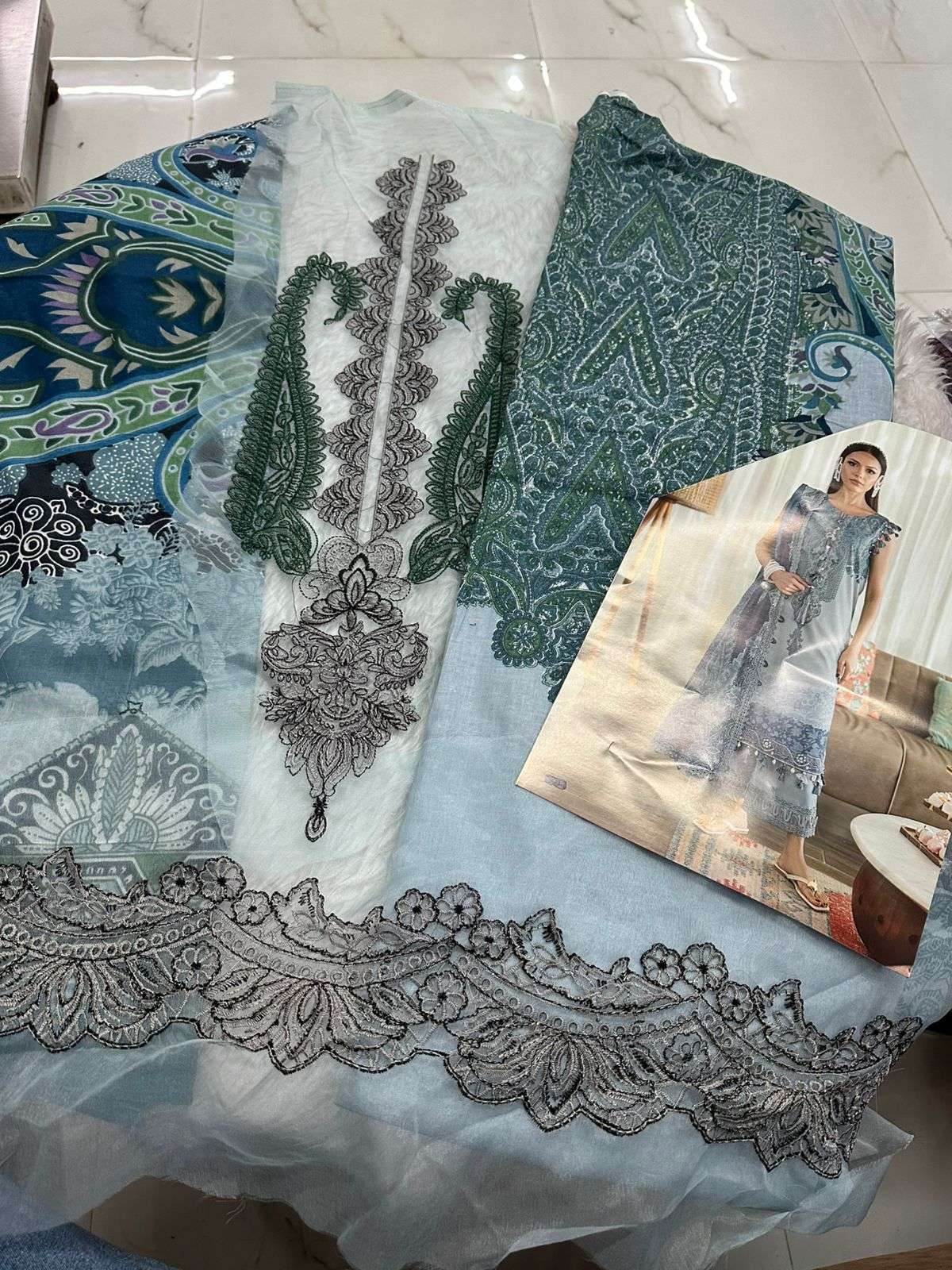 Falah Premium Cotton Collection Code - 26083 By Falah Designer Suits - 01 - 08 B