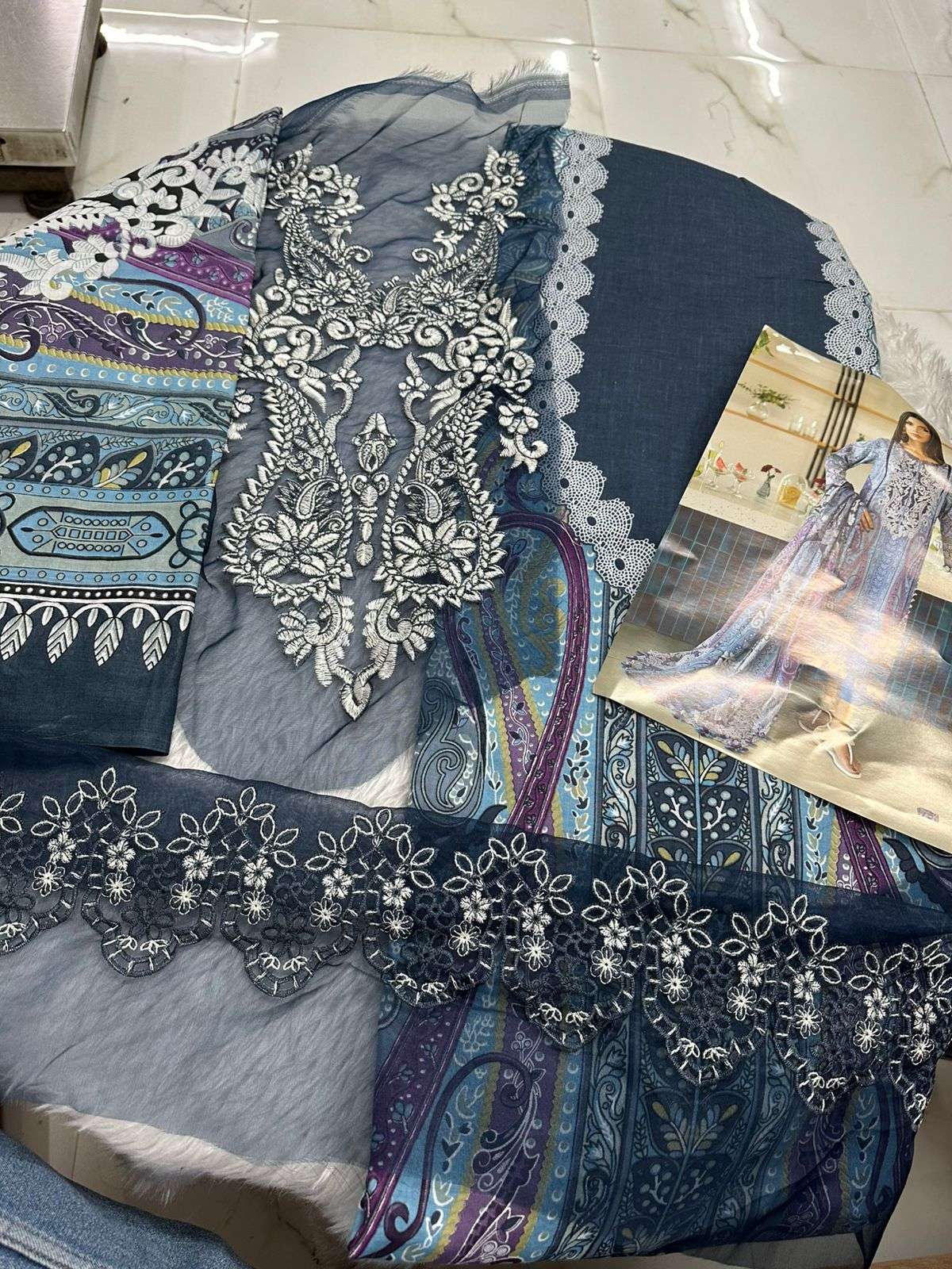 Falah Premium Cotton Collection Code - 26083 By Falah Designer Suits - 01