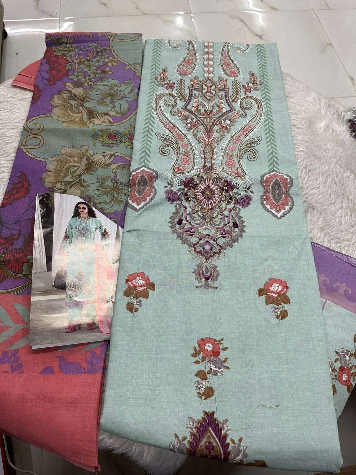 Falah Premium Cotton Collection Code - 26085 By Falah Designer Suits - 01