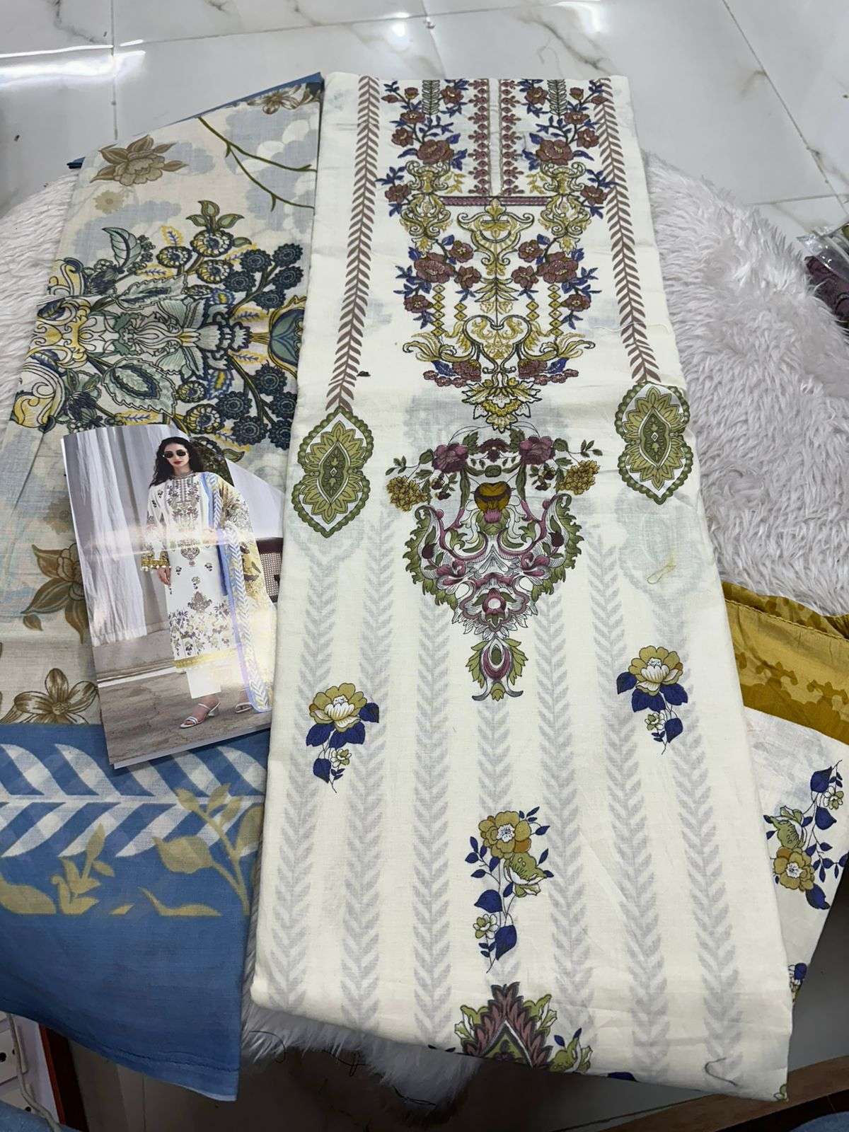 Falah Premium Cotton Collection Code - 26085 By Falah Designer Suits - 02
