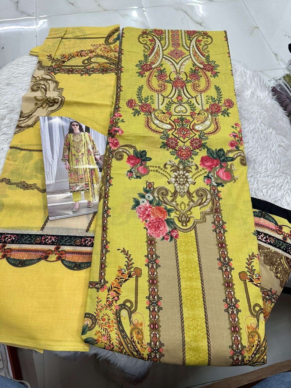 Falah Premium Cotton Collection Code - 26085 By Falah Designer Suits - 03