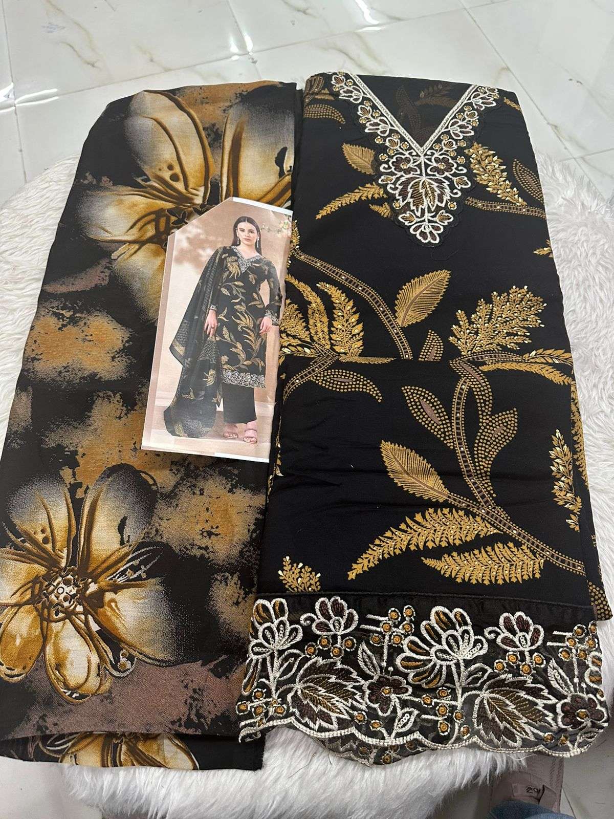 Falah Premium Cotton Collection Code - 26086 By Falah Designer Suits - 01 - 06