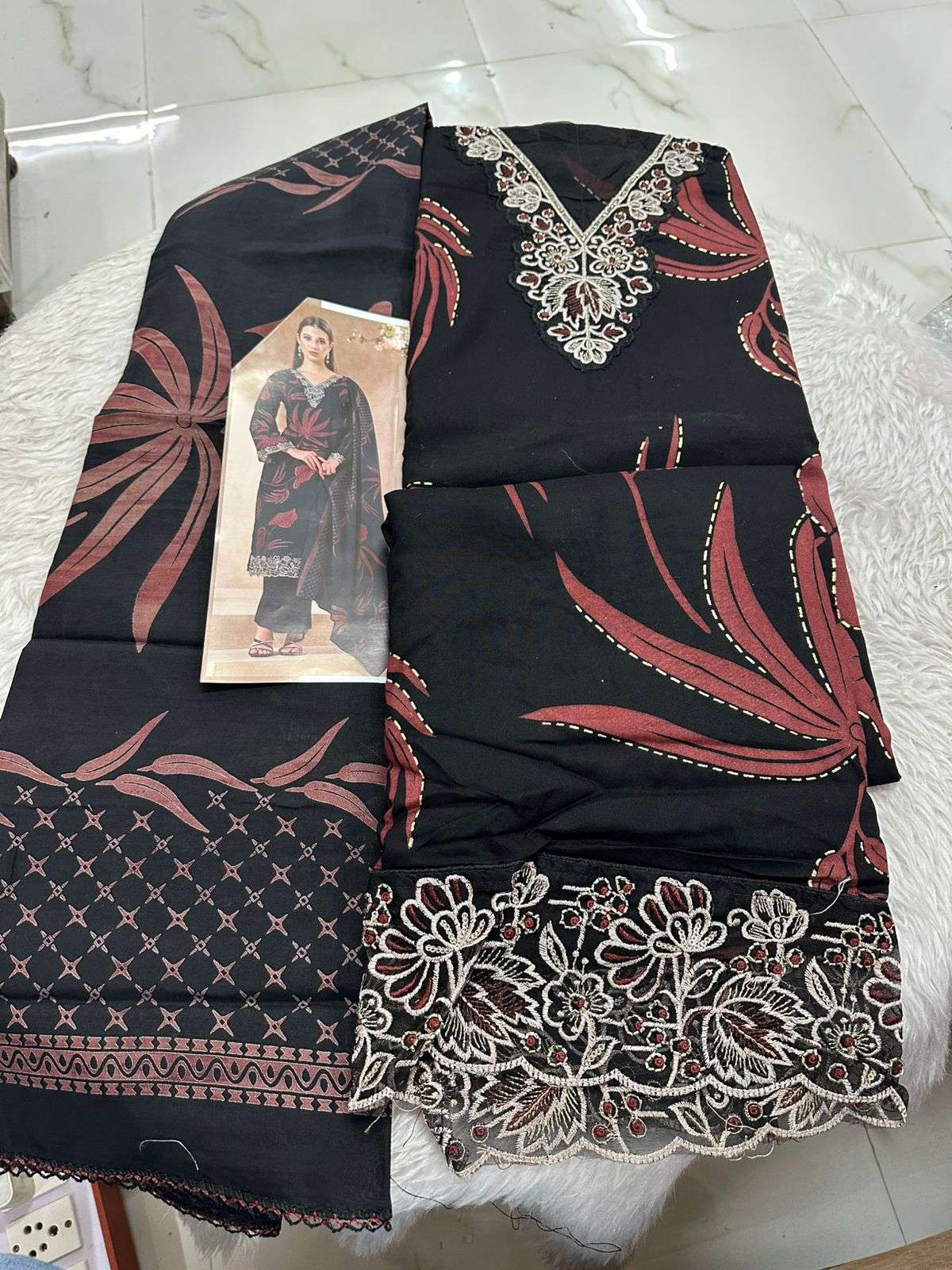 Falah Premium Cotton Collection Code - 26086 By Falah Designer Suits - 05