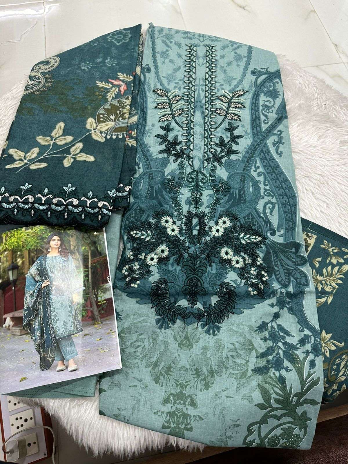 Falah Premium Cotton Collection Code - 26087 By Falah Designer Suits - 08