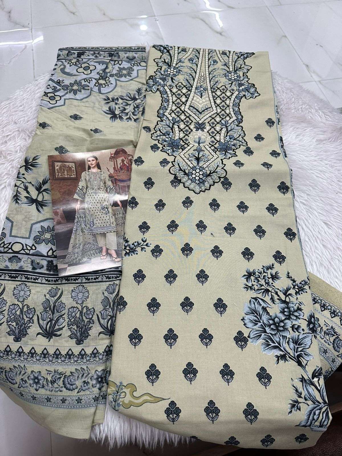 Falah Premium Cotton Collection Code - 26088 By Falah Designer Suits - 02