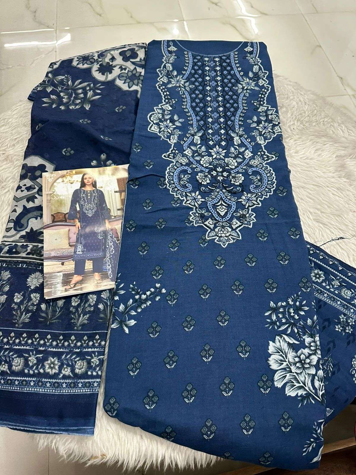Falah Premium Cotton Collection Code - 26088 By Falah Designer Suits - 05
