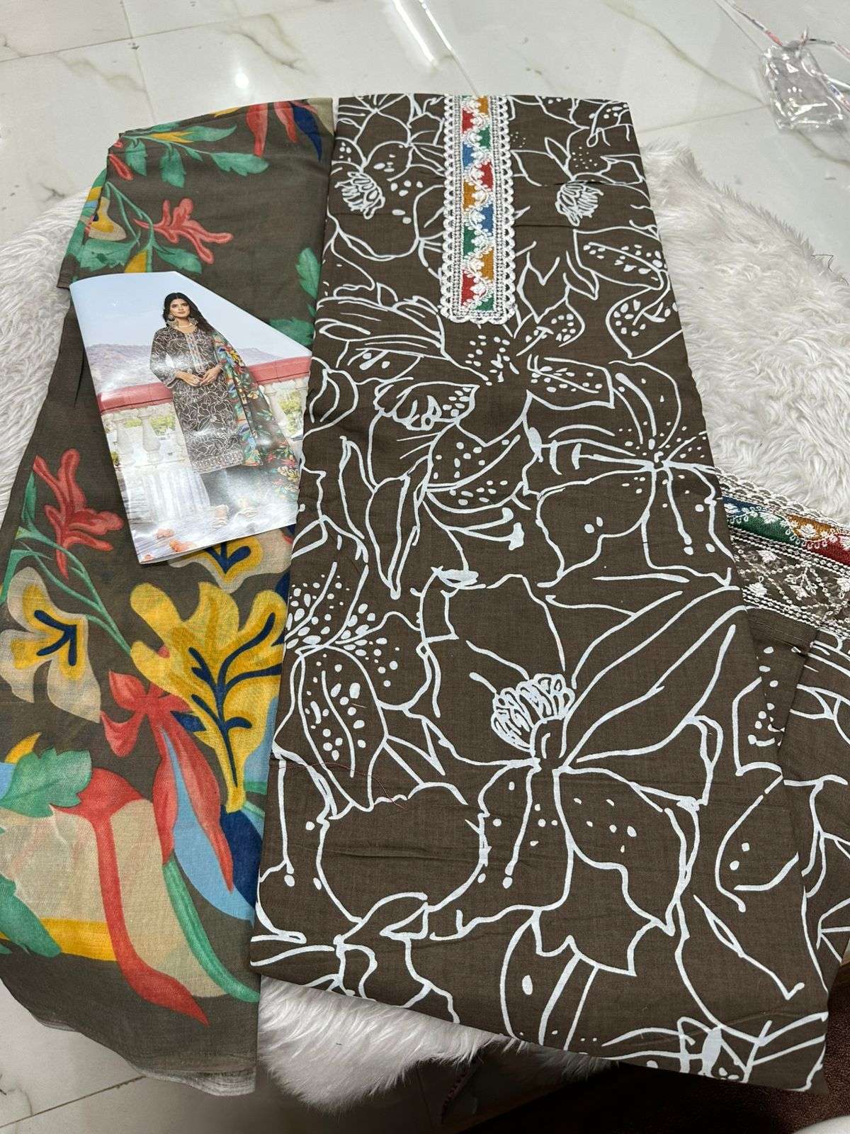 Falah Premium Cotton Collection Code - 26089 By Falah Designer Suits - 01
