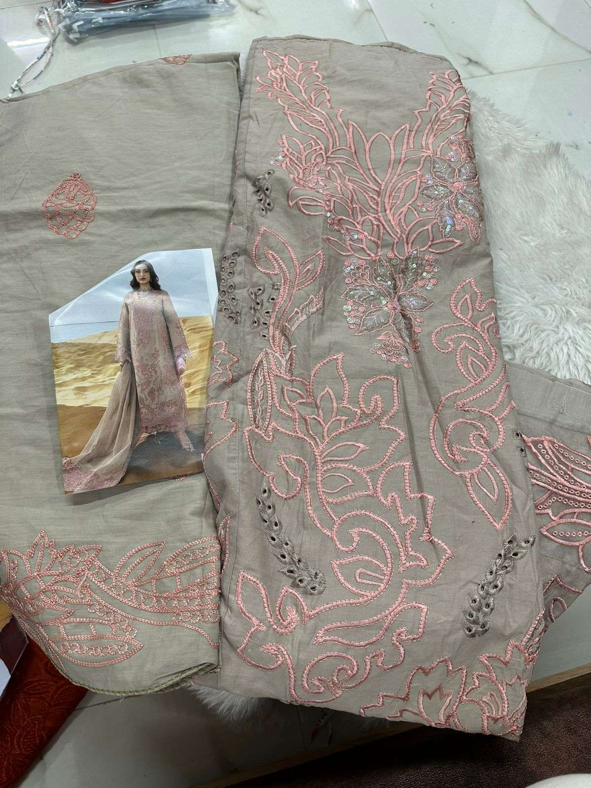 Falah Premium Cotton Collection Code - 26090 By Falah Designer Suits - 01