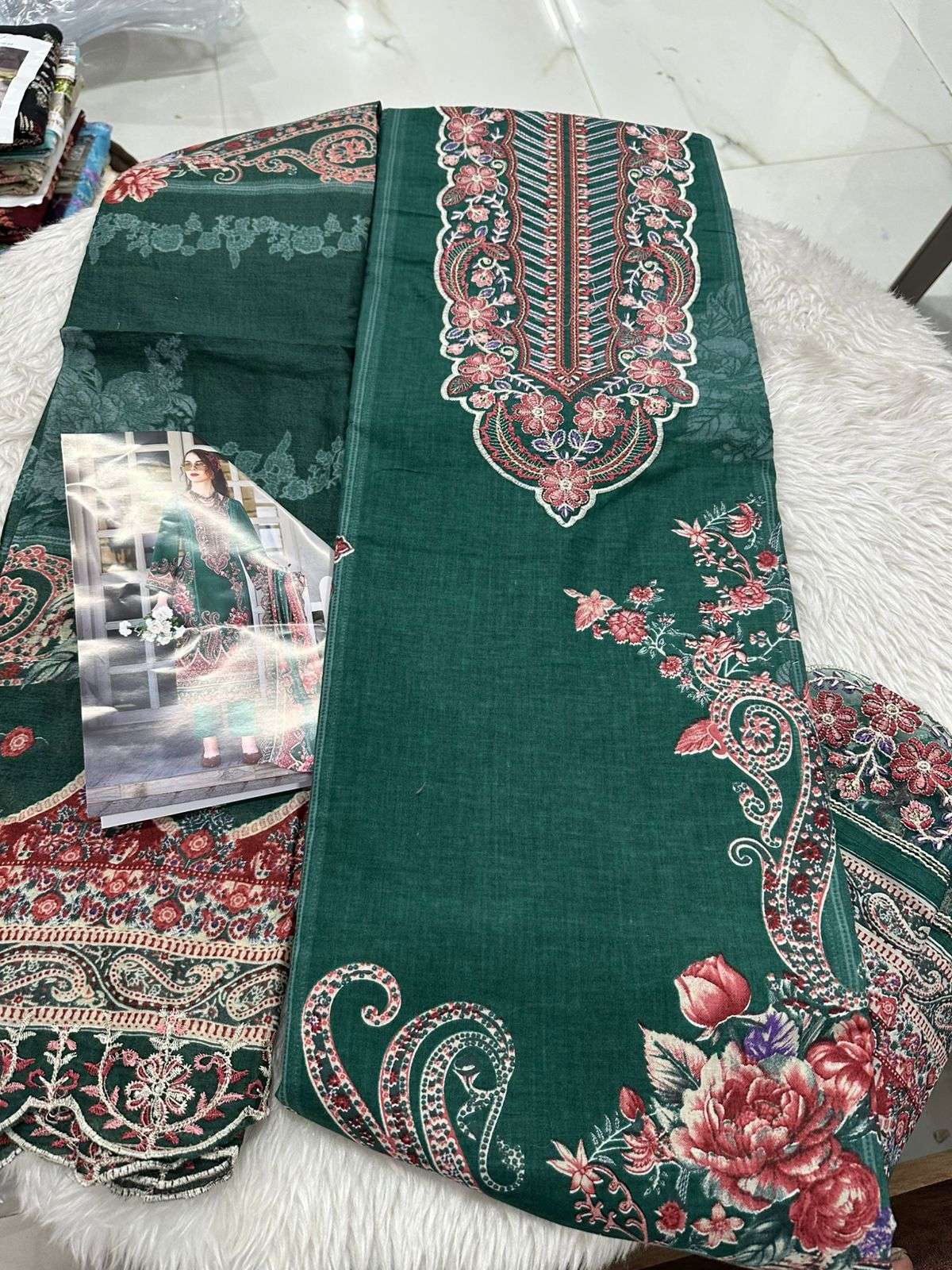 Falah Premium Cotton Collection Code - 26092 By Falah Designer Suits - 01 - 08