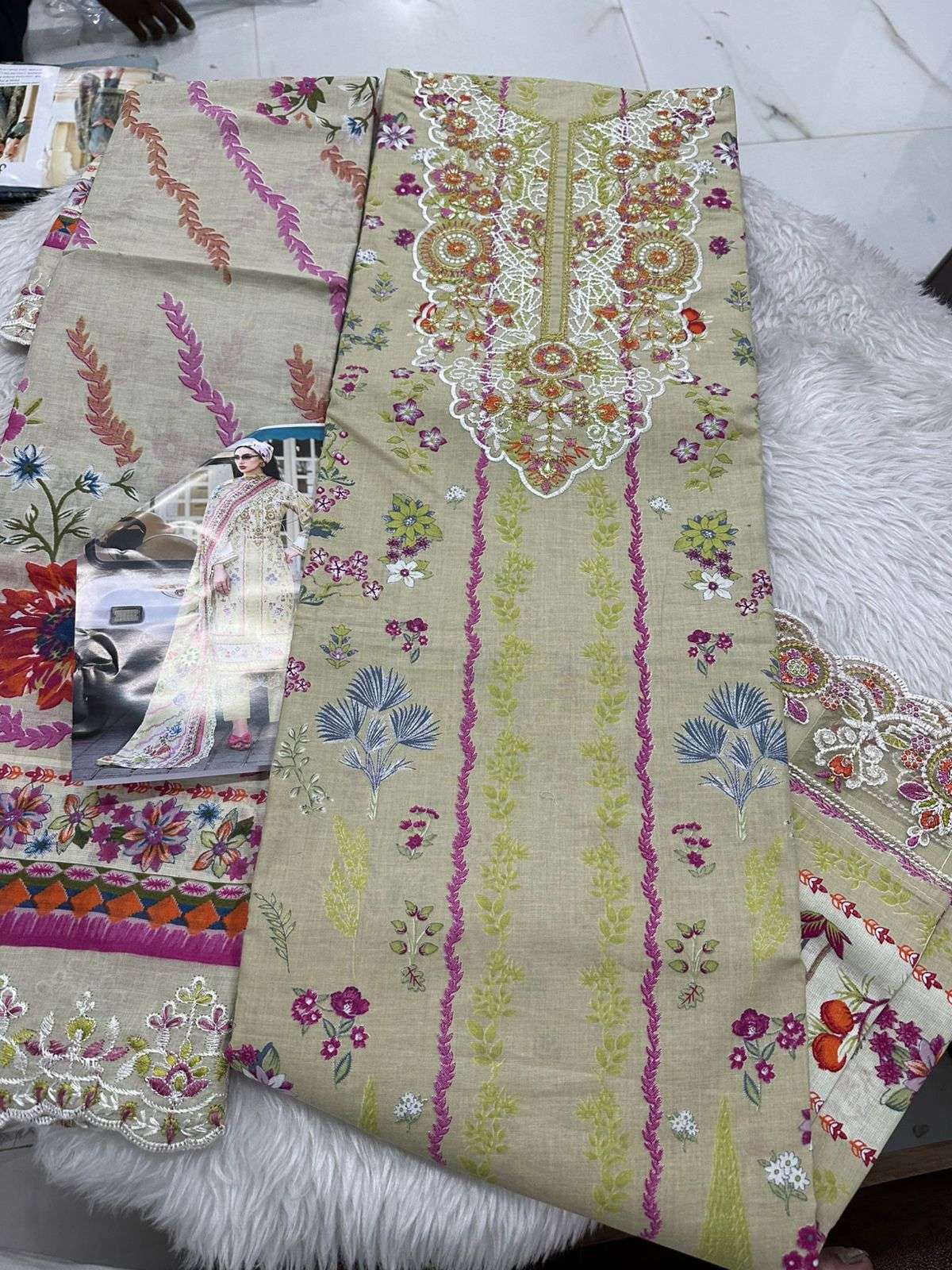 Falah Premium Cotton Collection Code - 26092 By Falah Designer Suits - 02
