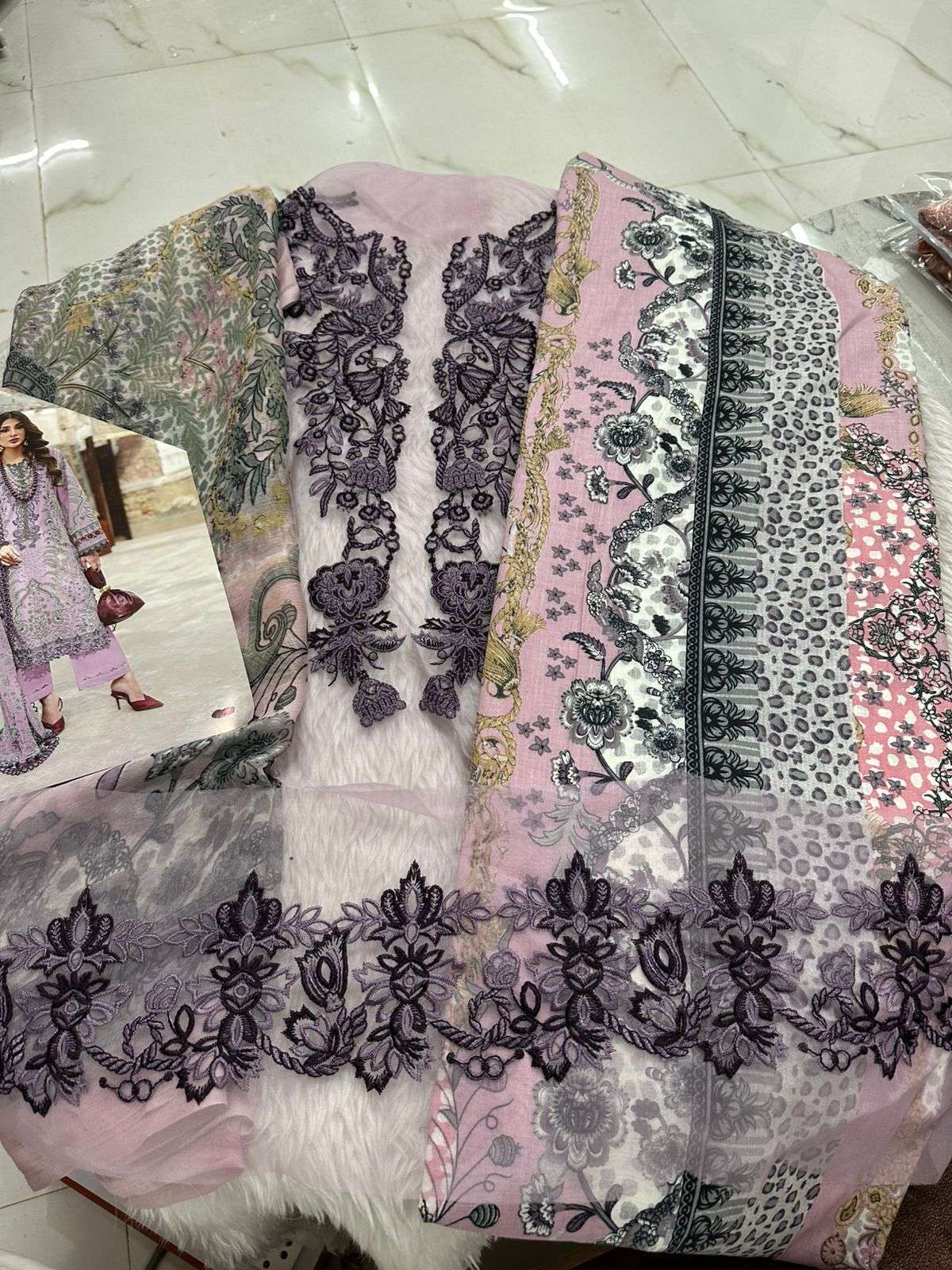 Falah Premium Cotton Collection Code - 26093 By Falah Designer Suits - 02