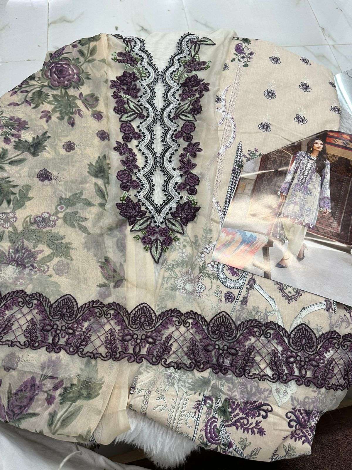 Falah Premium Cotton Collection Code - 26093 By Falah Designer Suits - 03