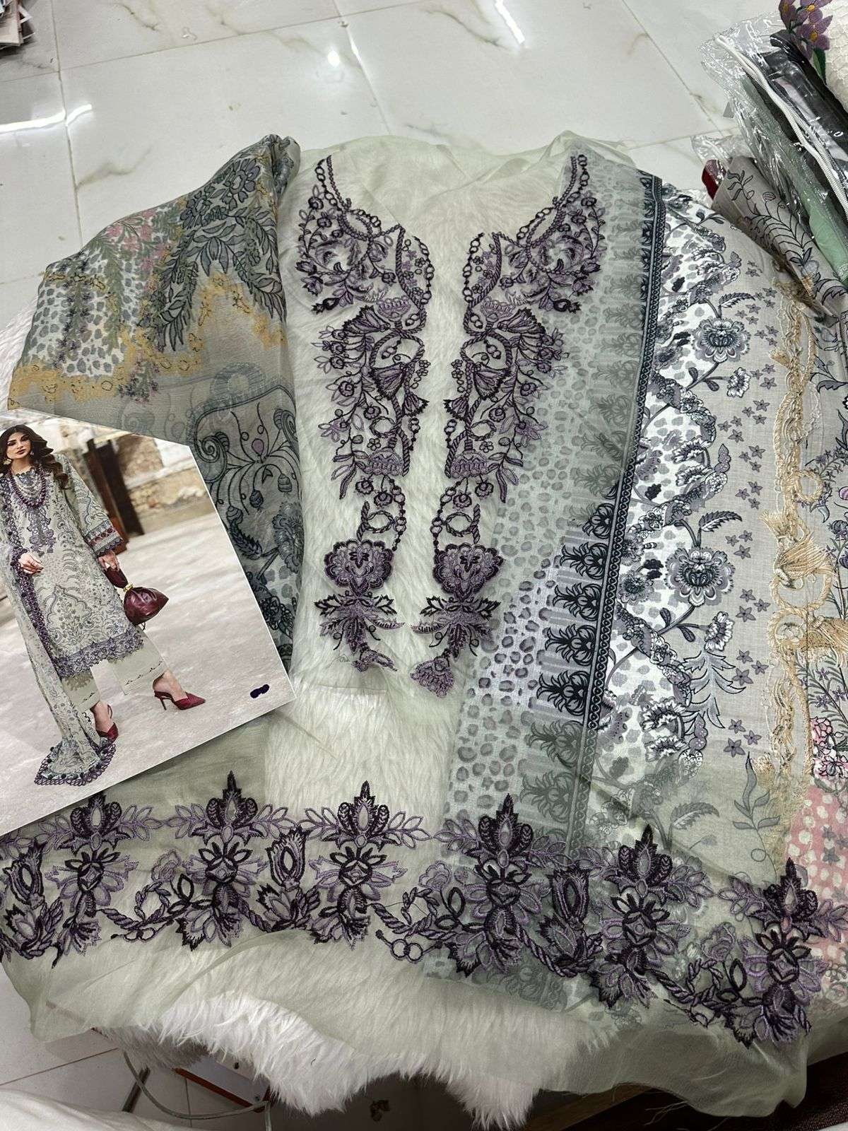 Falah Premium Cotton Collection Code - 26093 By Falah Designer Suits - 04