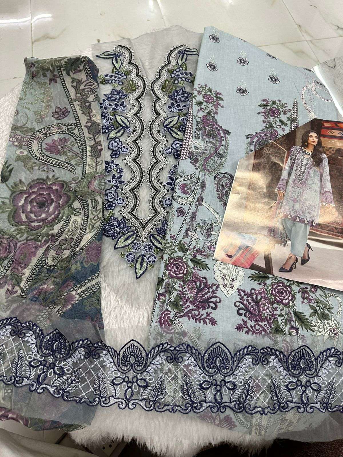 Falah Premium Cotton Collection Code - 26093 By Falah Designer Suits - 05