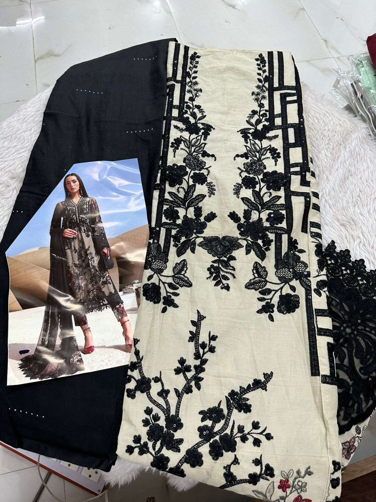 Falah Premium Cotton Collection Code - 26095 By Falah Designer Suits - 01 - 06 B