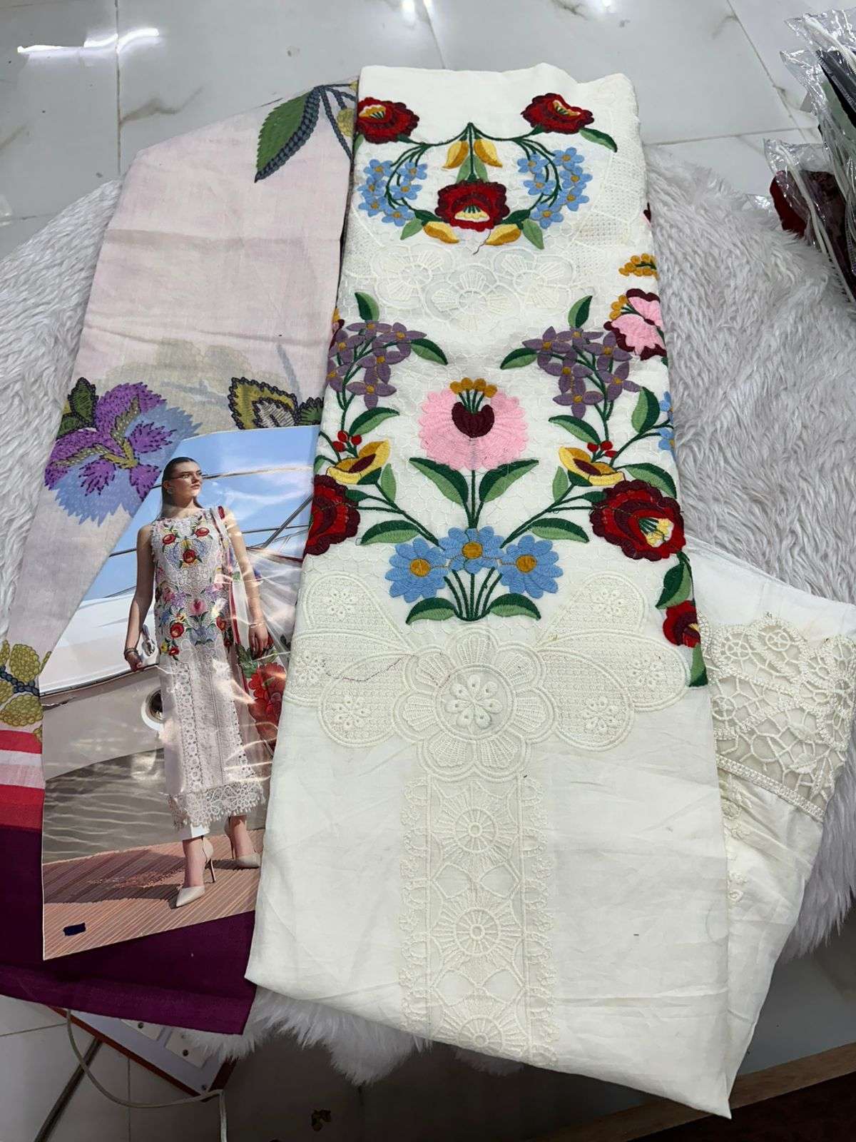 Falah Premium Cotton Collection Code - 26095 By Falah Designer Suits - 02