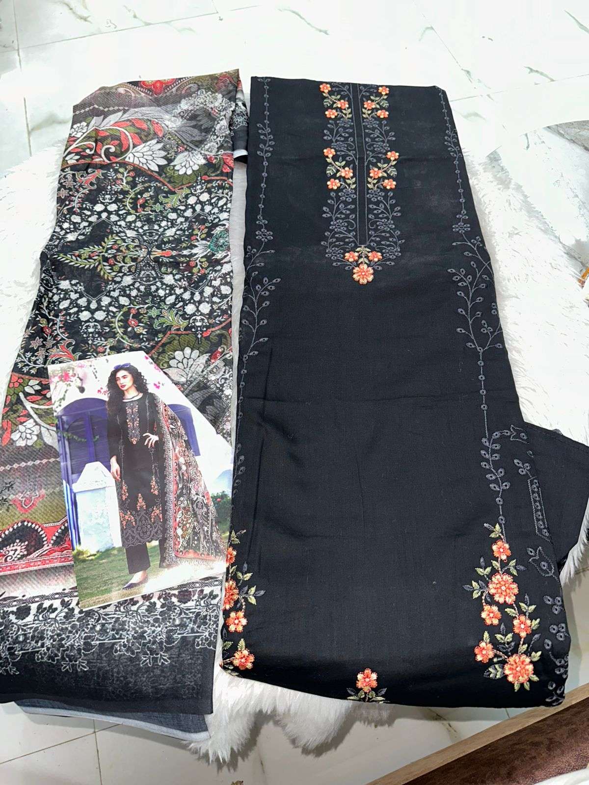 Falah Premium Cotton Collection Code - 26096 By Falah Designer Suits - 01 - 06