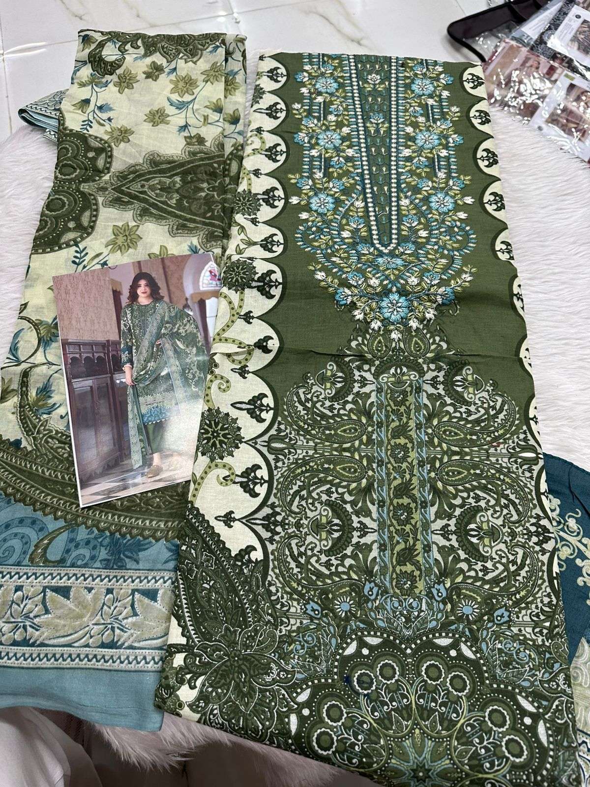 Falah Premium Cotton Collection Code - 26134 By Falah Designer Suits - 01
