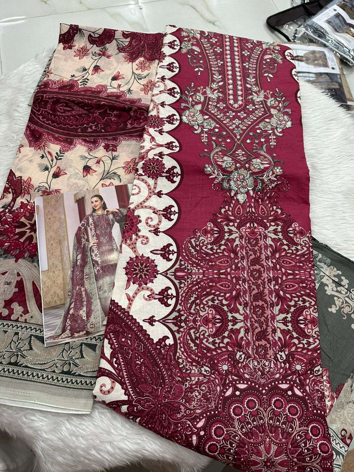Falah Premium Cotton Collection Code - 26134 By Falah Designer Suits - 05