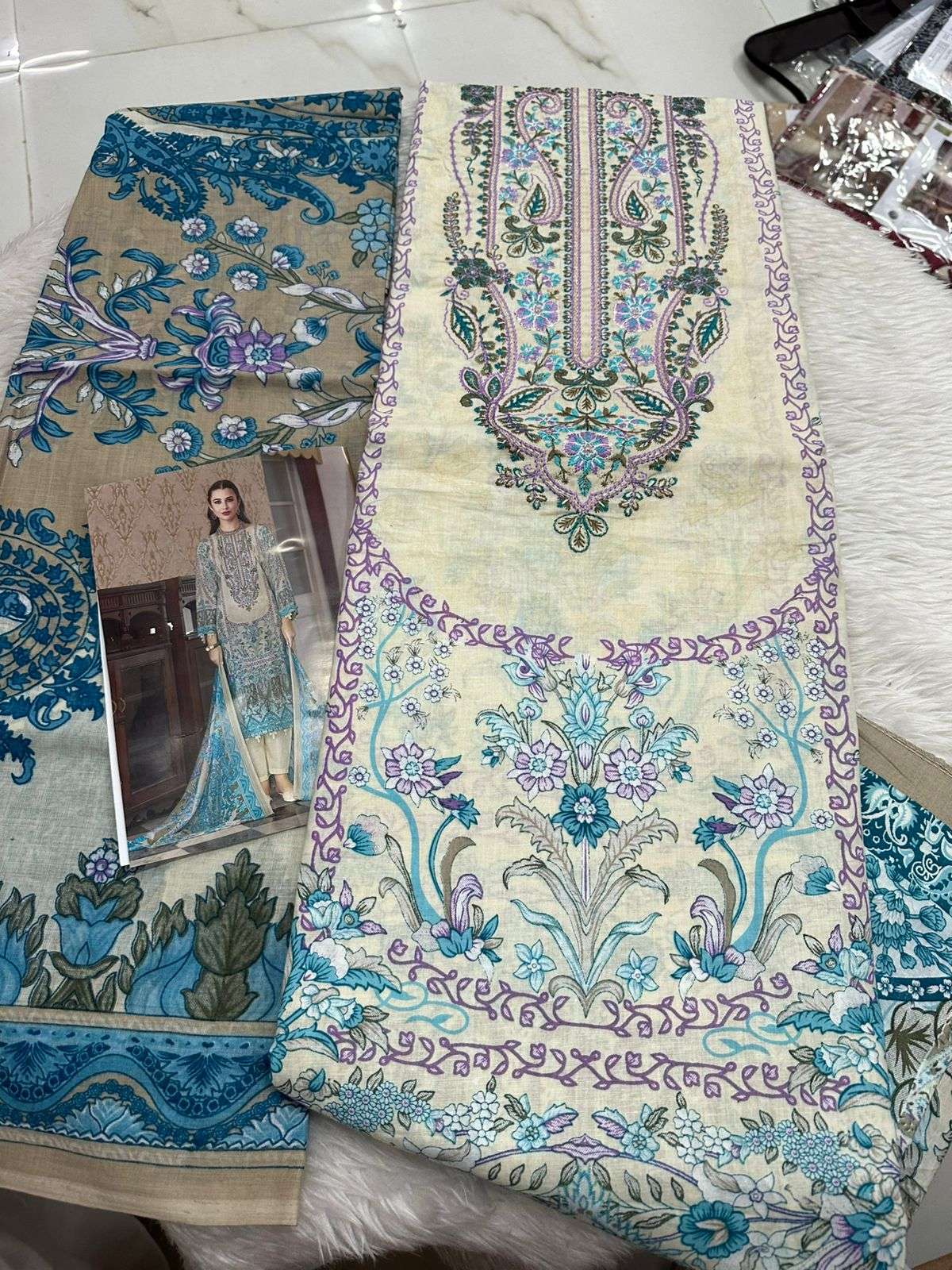 Falah Premium Cotton Collection Code - 26134 By Falah Designer Suits - 07